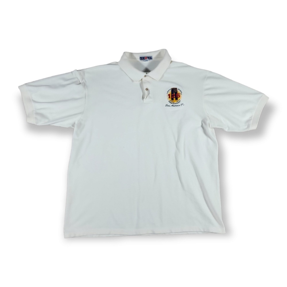 JERZEES Vintage Polo Levi's Jeans 125th Anniversary San Antonio, TX ‎ Size XL